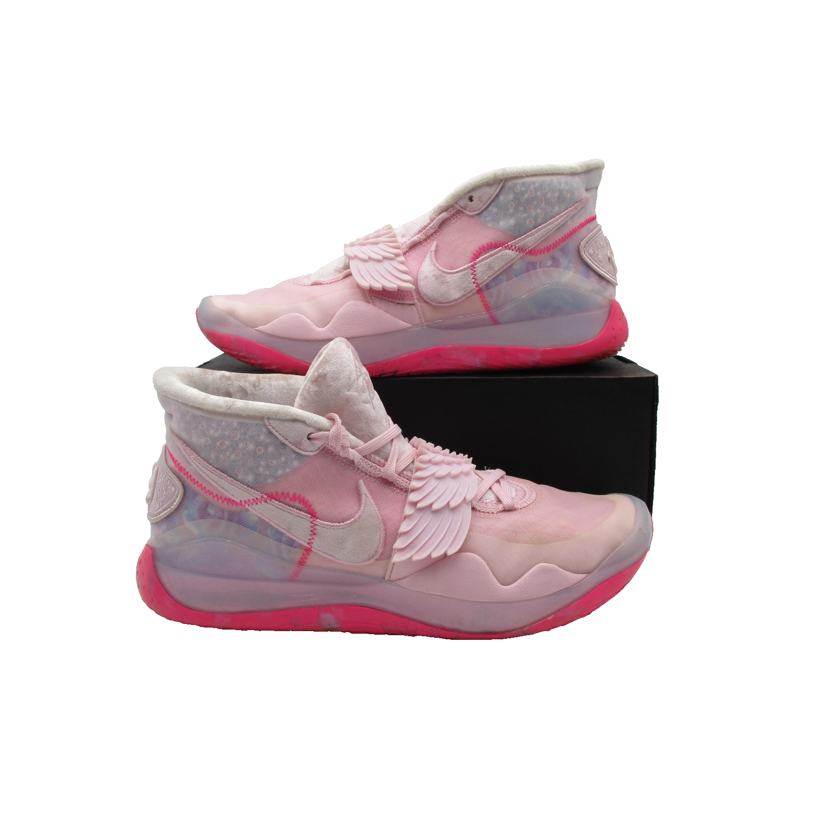 Nike Kd 12 Aunt Pearl Shoes Mens Pink Sz 12 Hi-Top Sneakers 1a9 Size Tag Missing